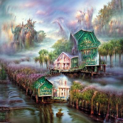 Dreamy Stilt Houses Amidst Louisiana Bayou Elegance