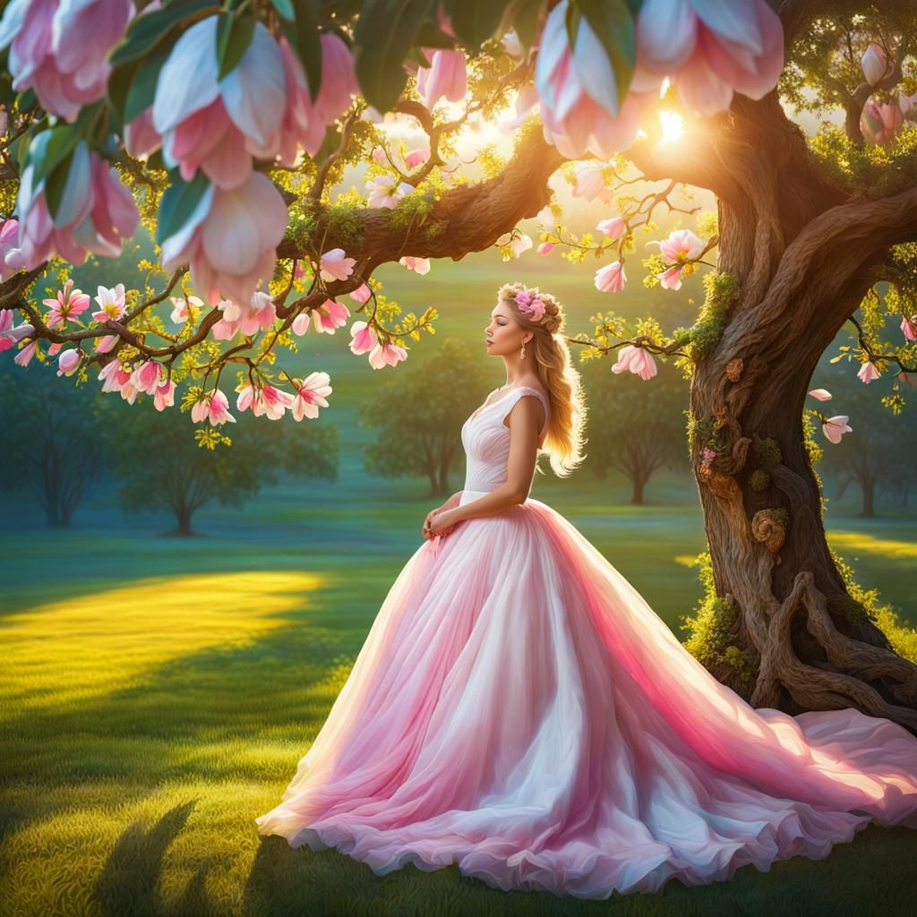 a magnolia tree