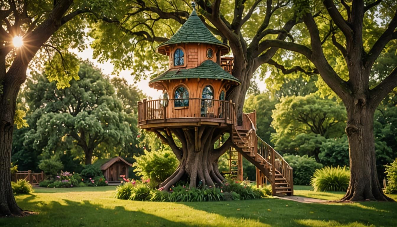 Whimsical Fairytale Treehouse Sanctuary