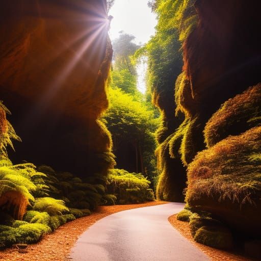 Lush Jungle Landscape with Dynamic Lighting