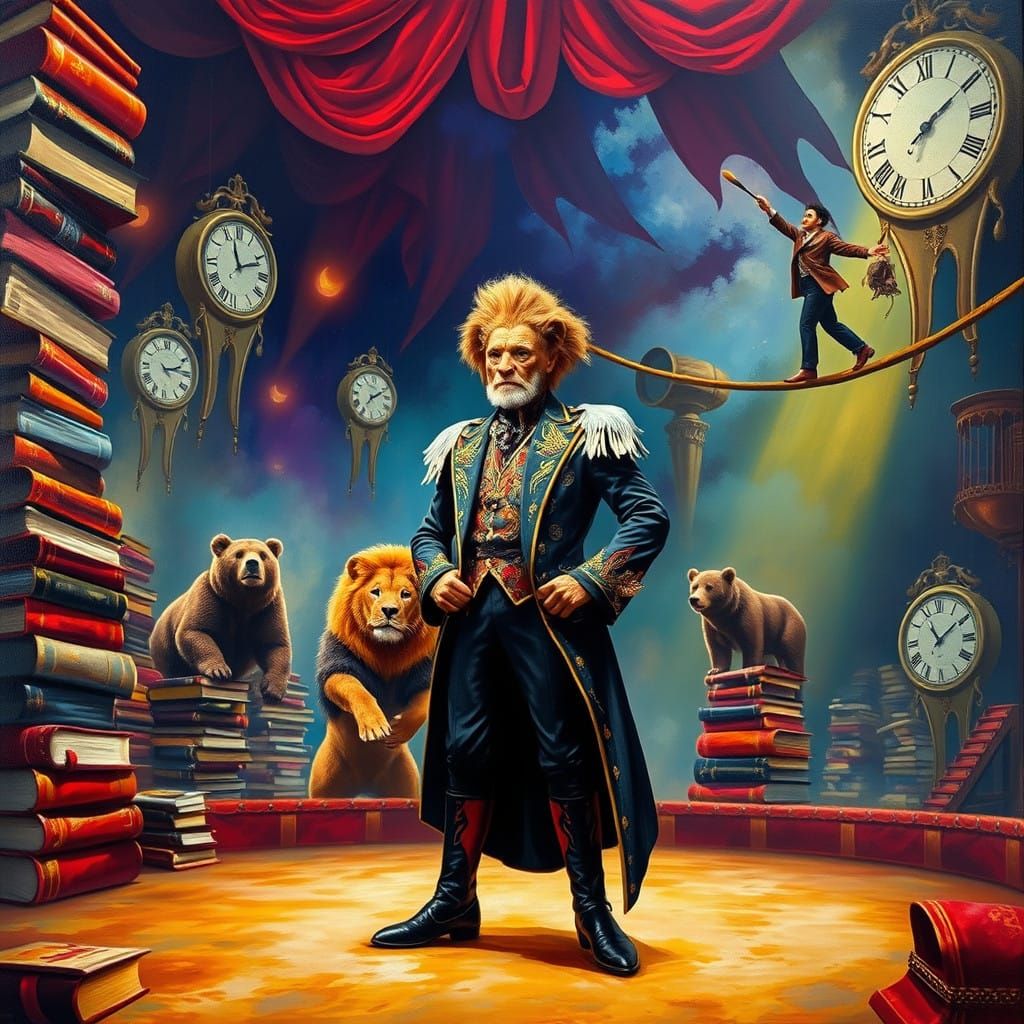 Surreal Big Top Spectacle in Dali-Inspired Dreamworld