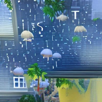 Mysterious Gentle Rain in a Dry Land