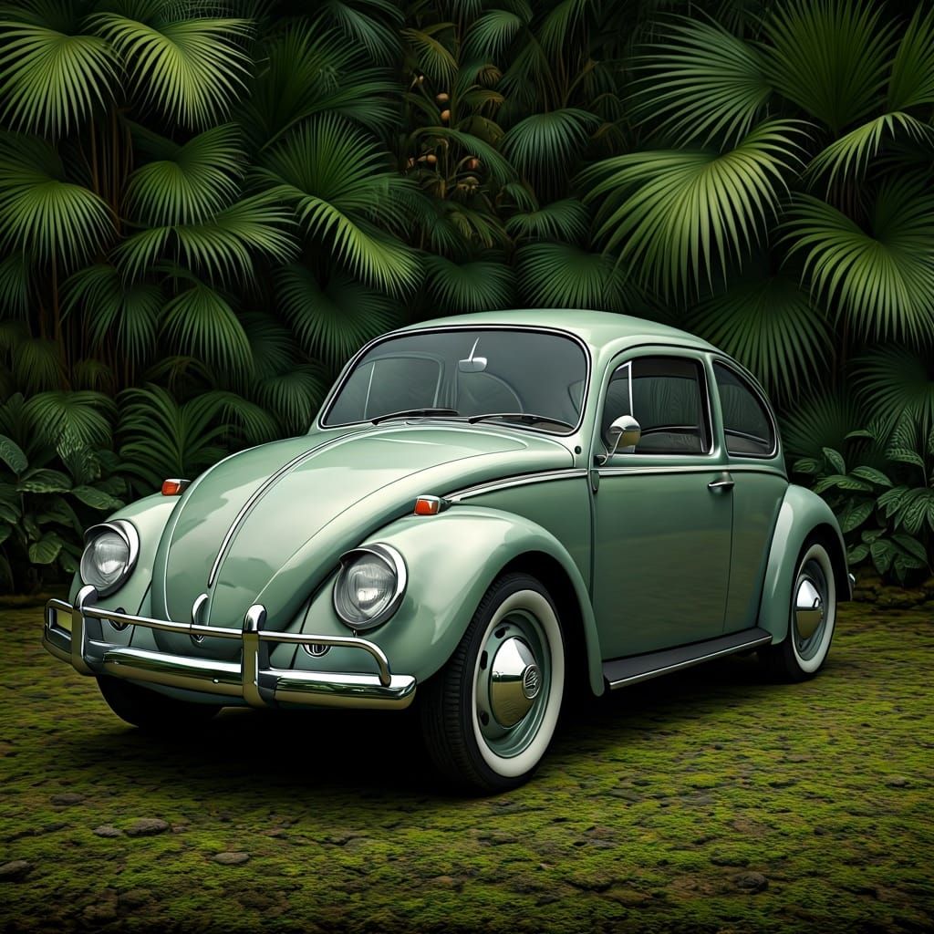 VW Beetle in Meta-Realistic Style