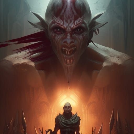 Baraka: Dark Fantasy Masterpiece in Hyperdetailed Style
