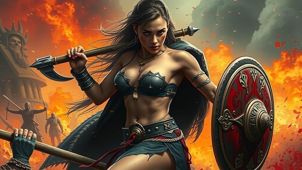Epic Viking Warrior Princess Battles in Violent, Blood-Soake...