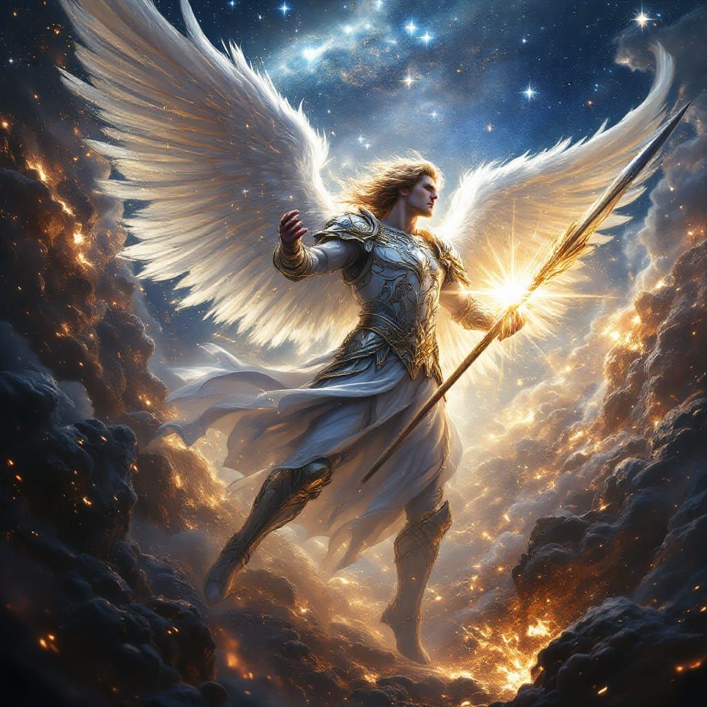 Radiant Angel Plunges Spear into Darkness