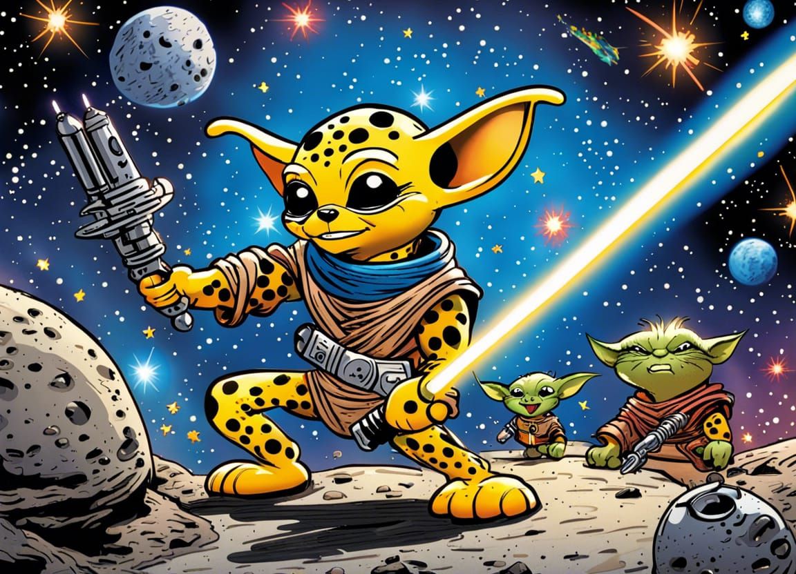 Marsupilami in Star Wars Style Combat