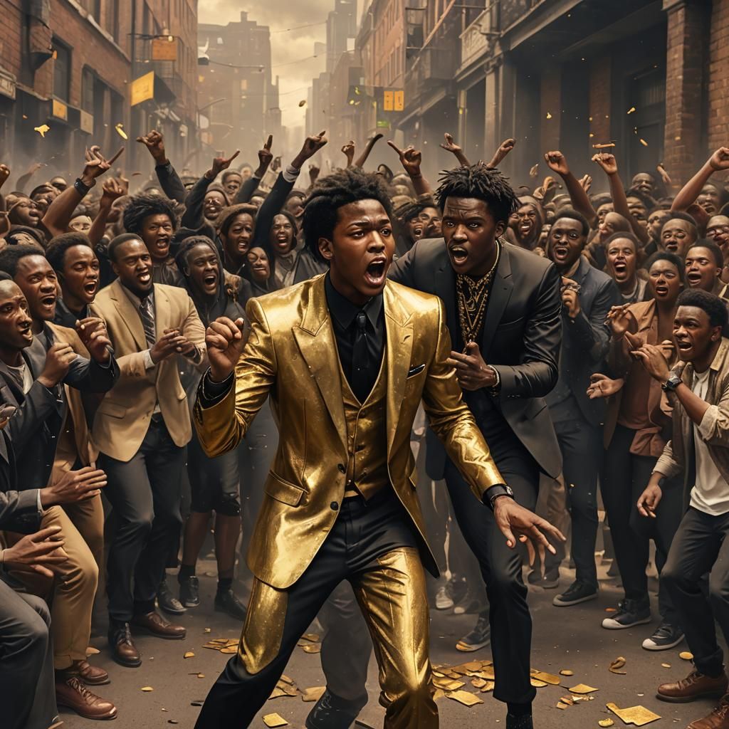 African American Youth Dominates Rap Battle in Fantastical A...