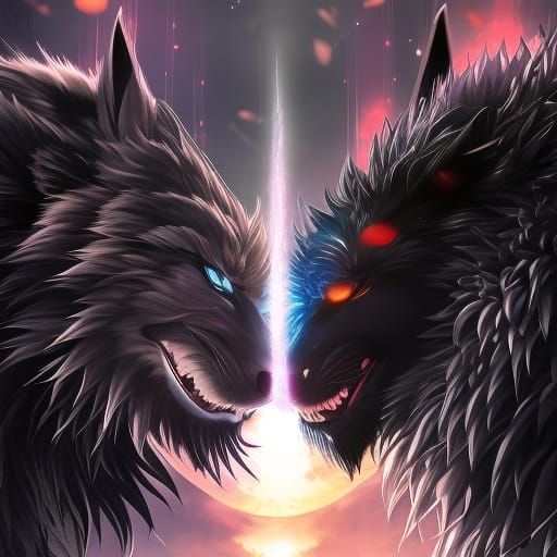 Contrasting Concepts in Anime Digital Illustration