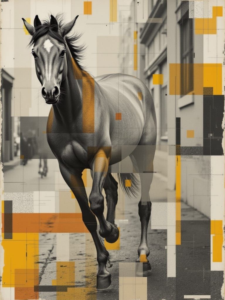 Horse Breaks Free From Urban Grid