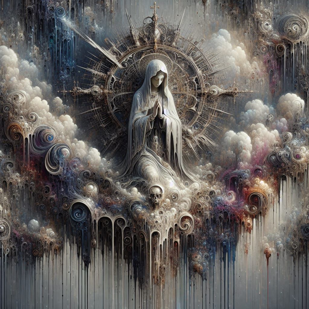 Majestic Holy Mary, Comforter of the Afflicted in Whimsical....