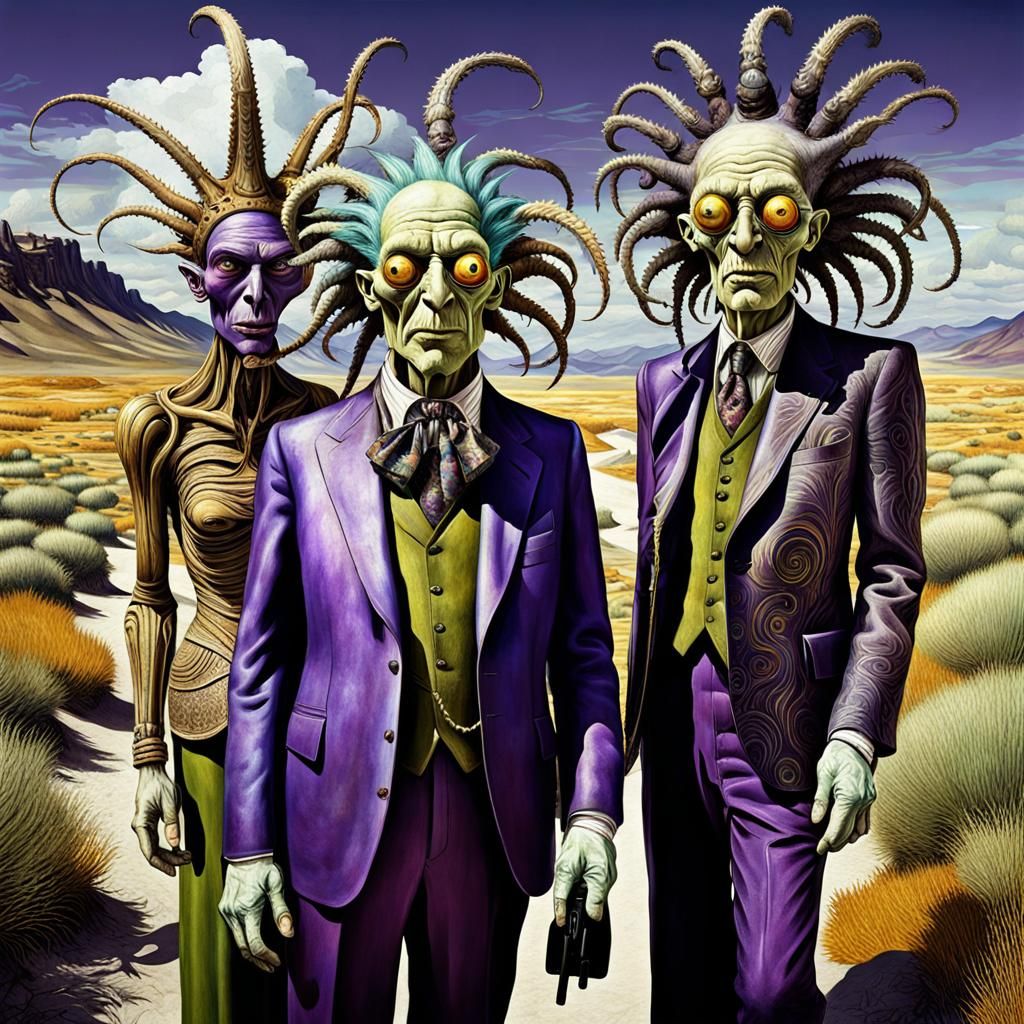 Striking Cosmic Characters in an Extravagant Dreamscape