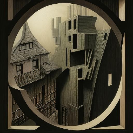 A Cubist Portrait of a Peeping Tom