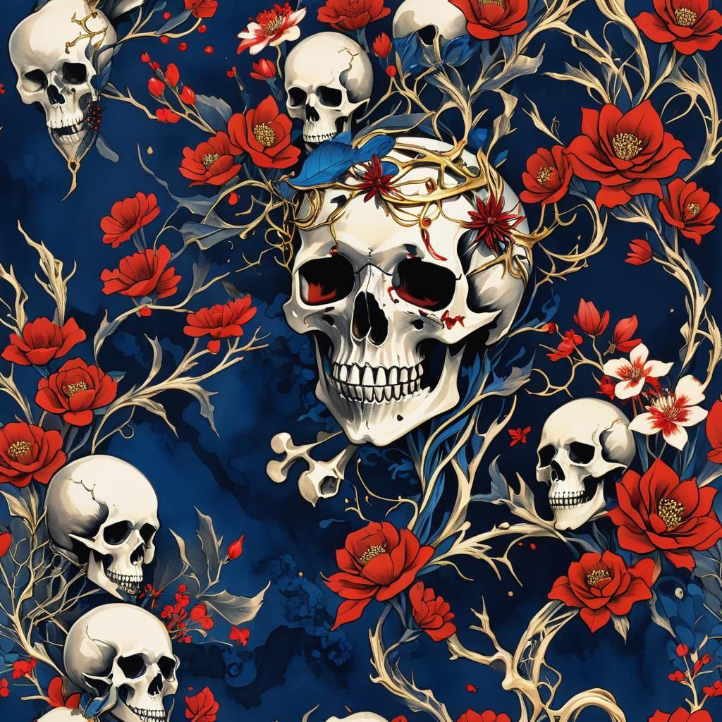 Dark Mermaidpunk Metropolis in Chinese Ink