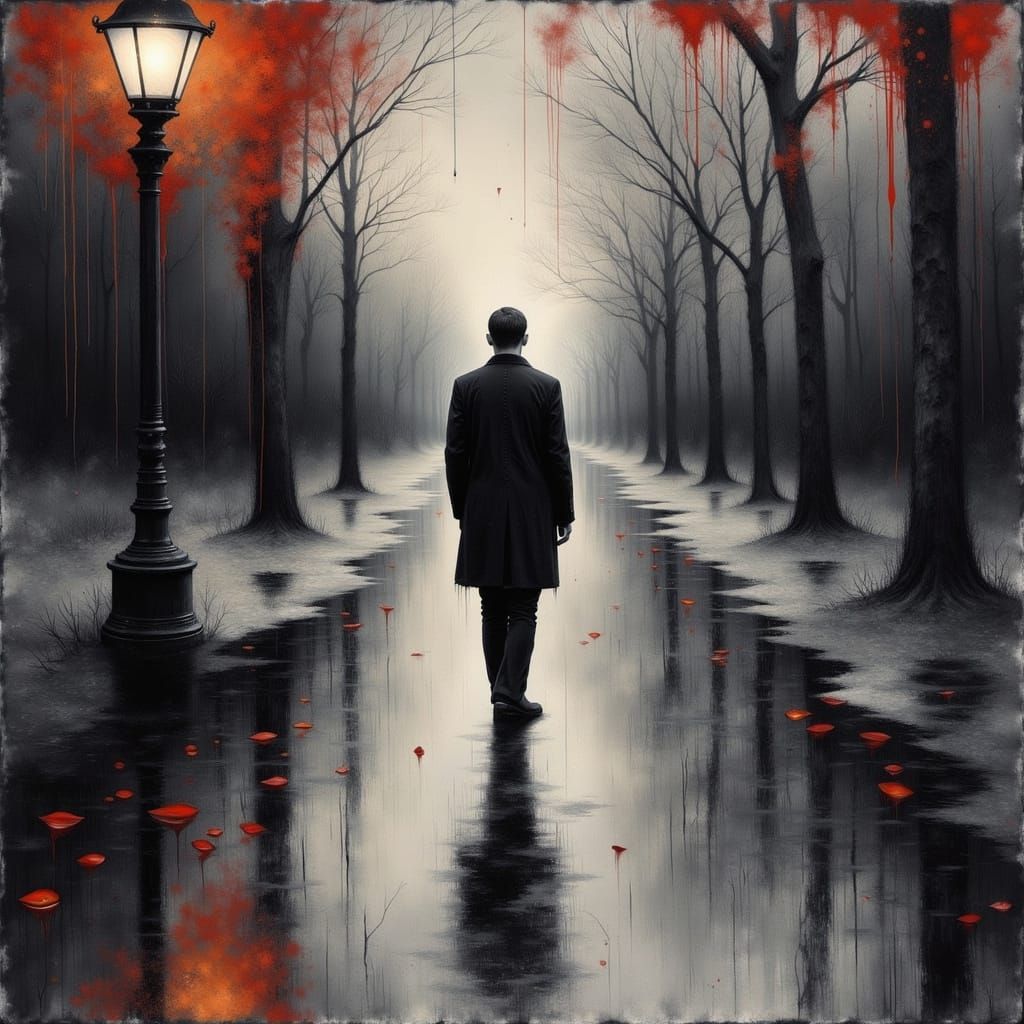 Rain-Soaked Memories: A Study in Liquid Melancholy