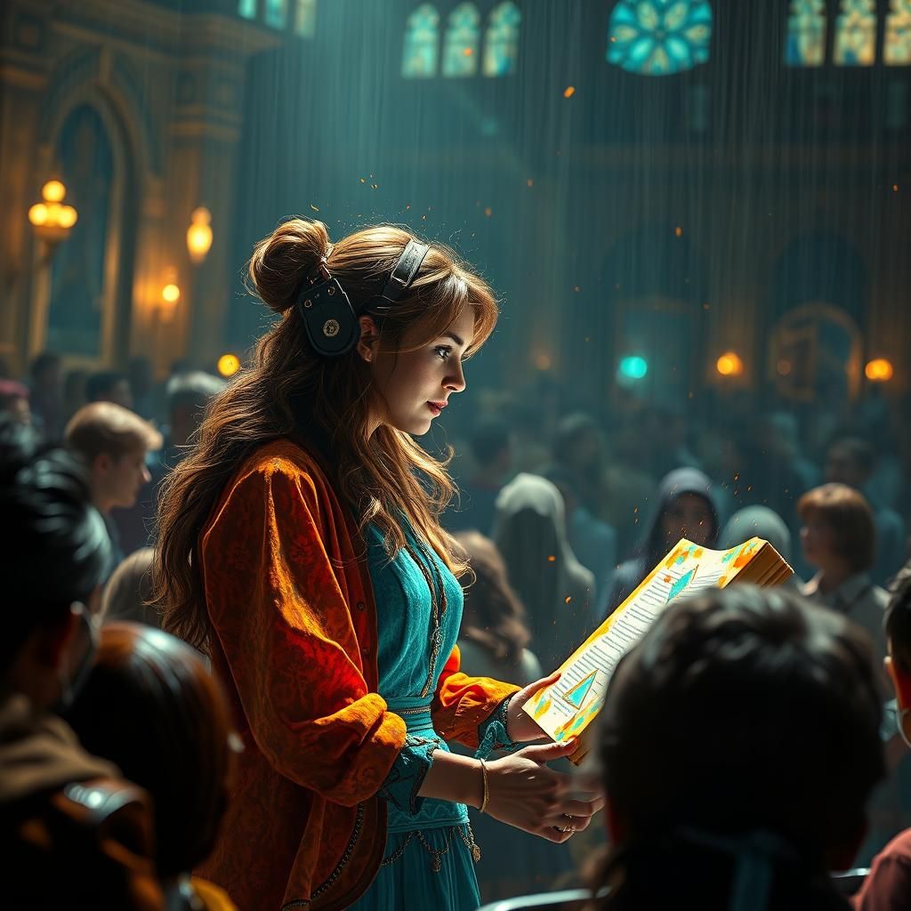 Elegant Author Unveils Book in a Vibrant Art Nouveau Style