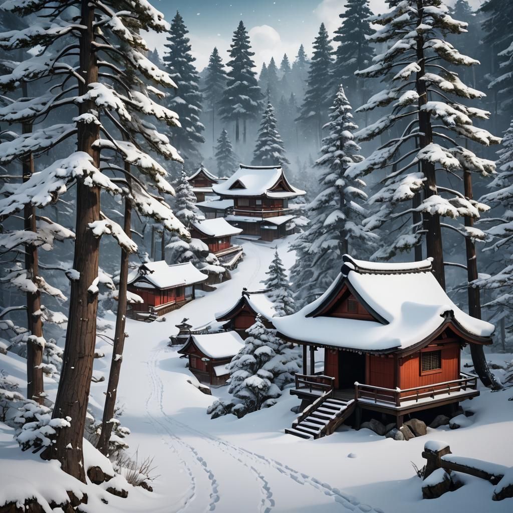 Winter Wonderland in Japan's Mystic Mountains