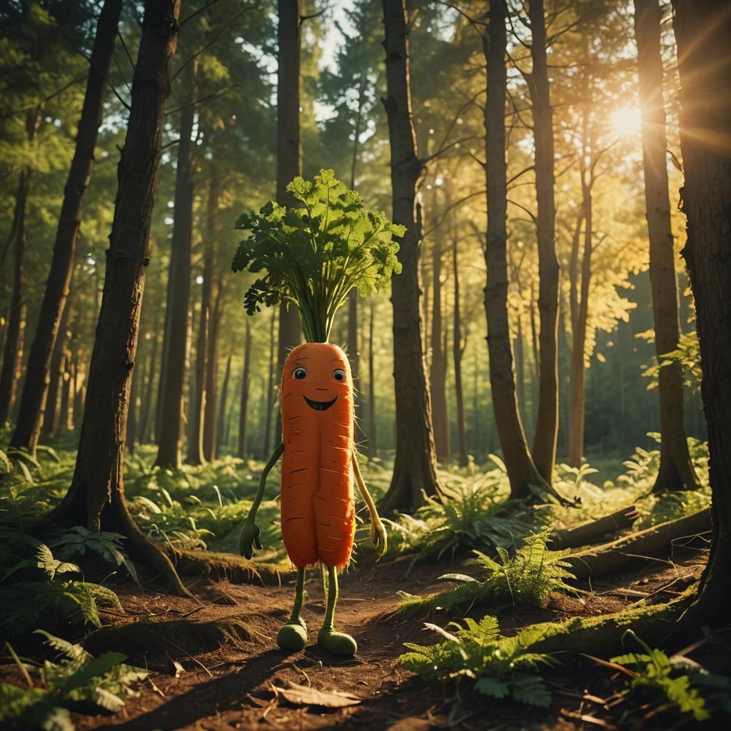 Majestic Carrot Emerges Amidst Whispers of Golden Light