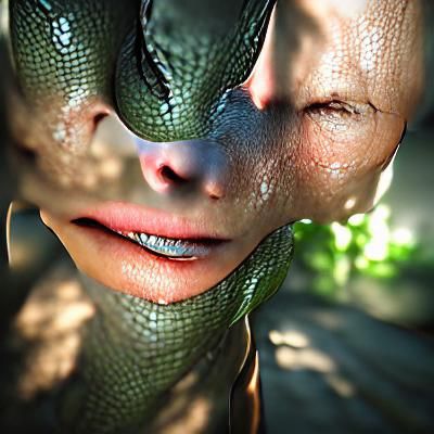 Surreal 8K Snakes in Hyperrealistic Digital Art