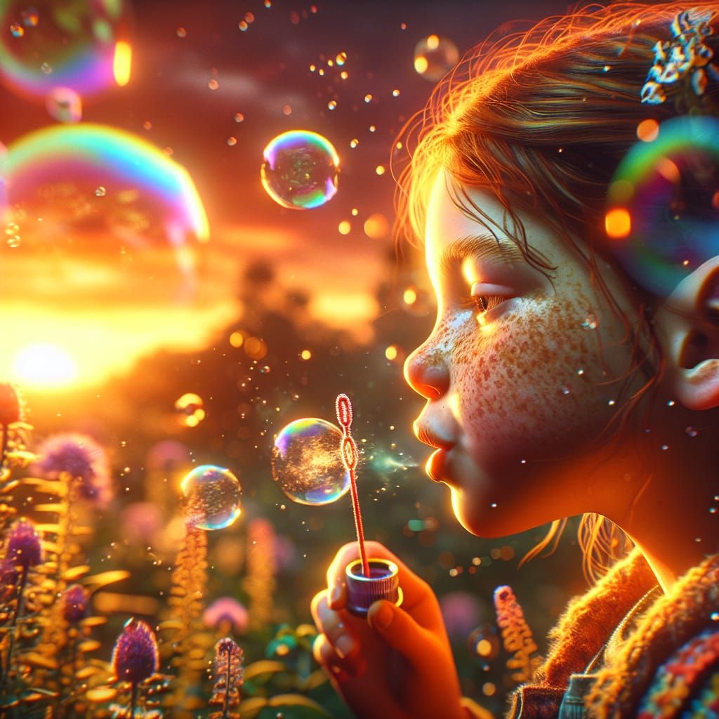 Surreal Fantasy Scene in Vibrant Matte Painting Style