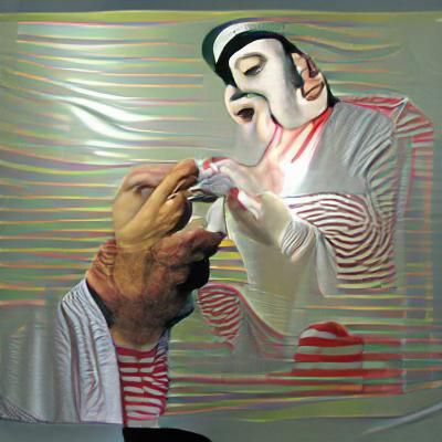 Mime Suffers a Horrific Transformation in a Detailed Paintin...