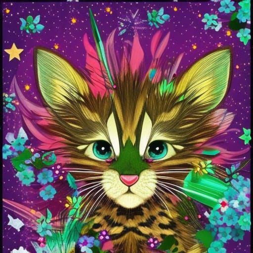 Majestic Tiger Reigns in Whimsical Wonderland