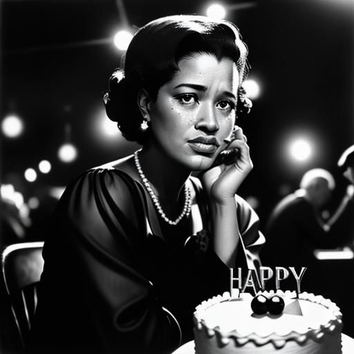 Vintage Jazz Club Birthday Party in Black and White