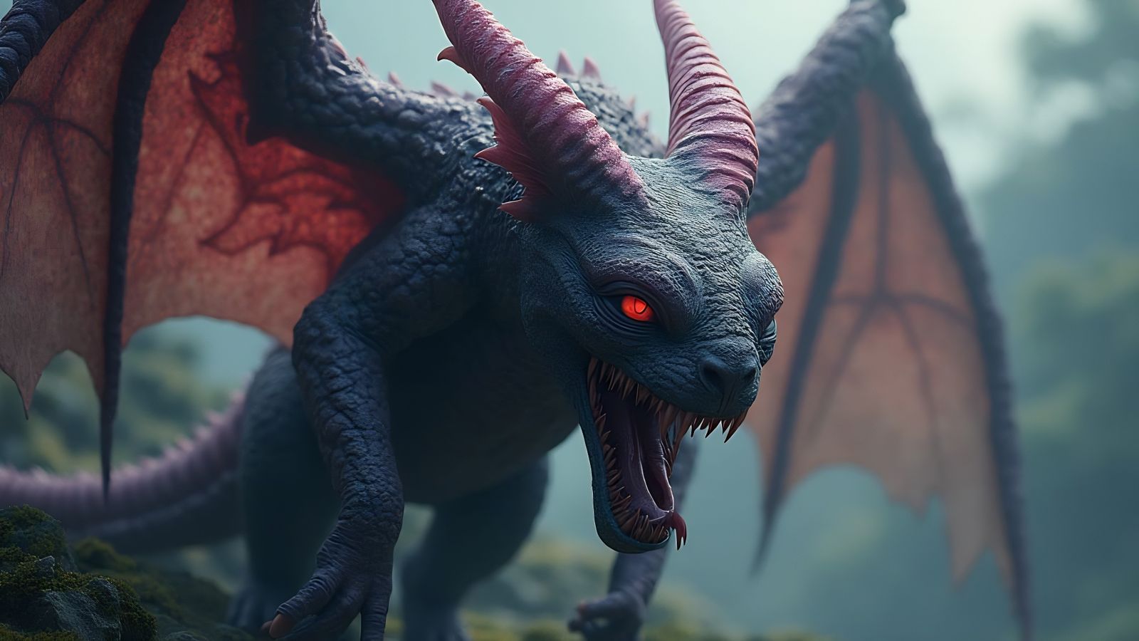 Fantastical Feline Cthulhu in Deep, Vibrant Colors