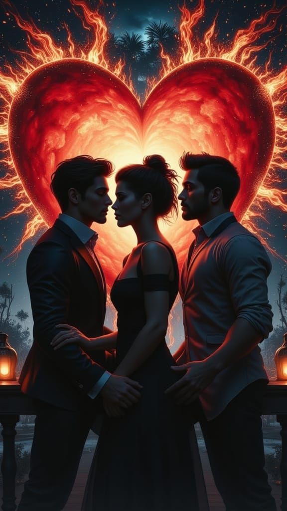 Gothic Romance Movie Poster with LGBTQ Pride and Dark Themes