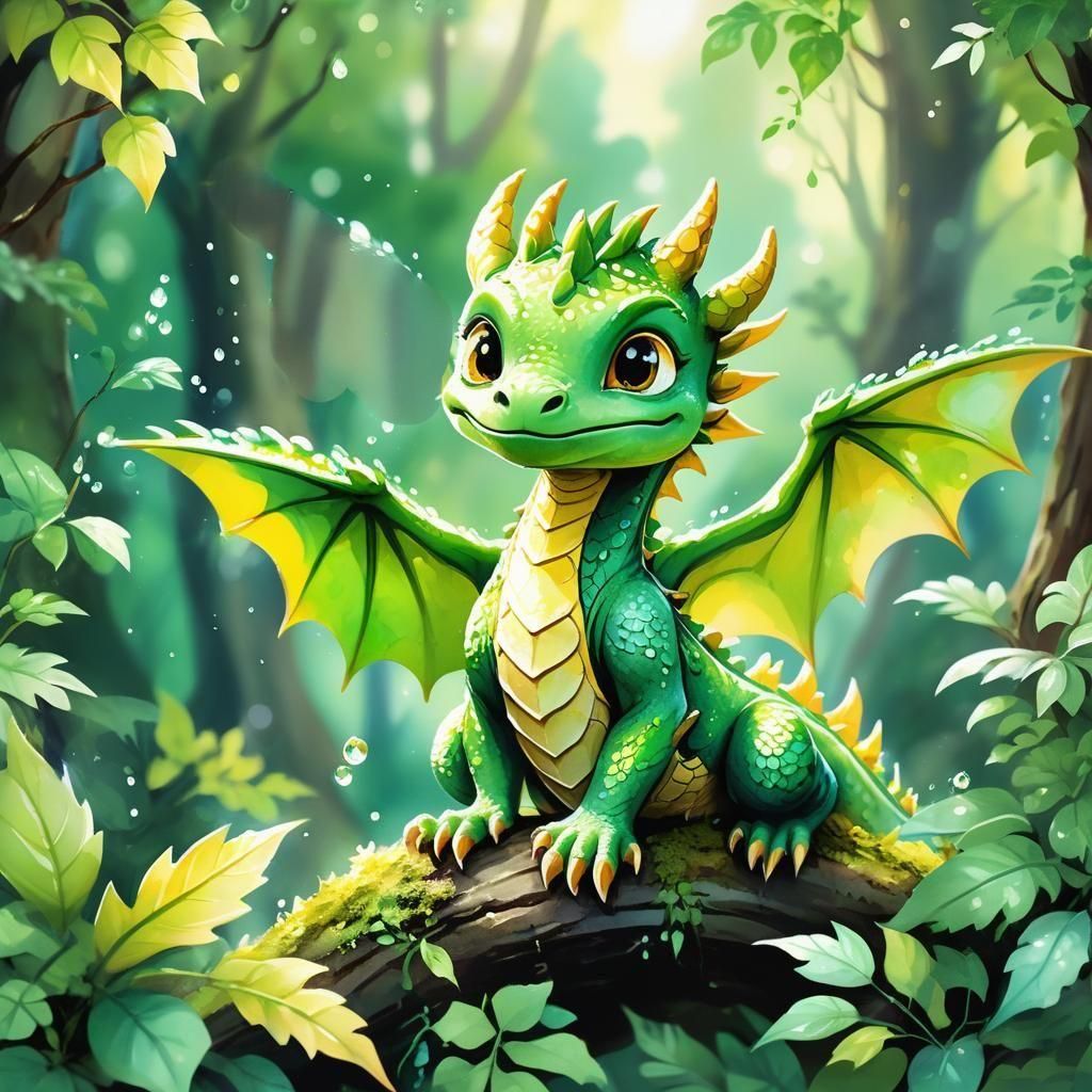 Whimsical DnD Dragon Wyrmling