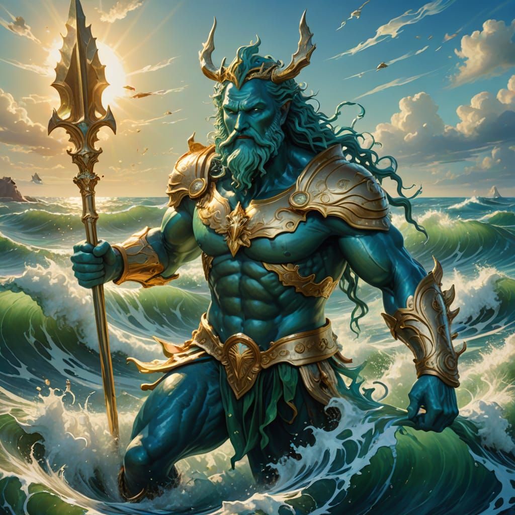 Majestic Neptune, King of the Golden Ocean