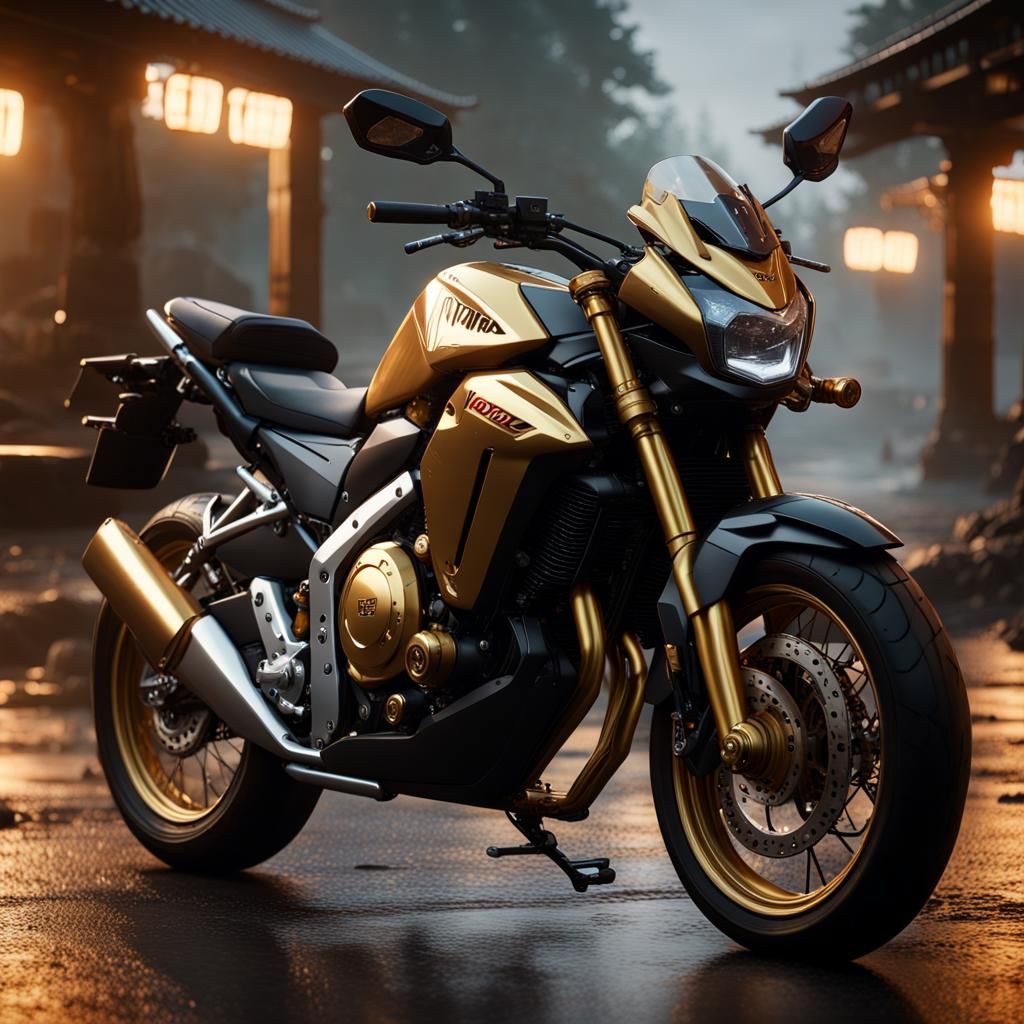Epic 3D Honda Gold Masterpiece in Stunning 8K Resolution