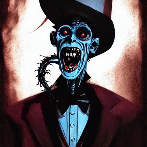 Beetlejuice in Dark Illustration