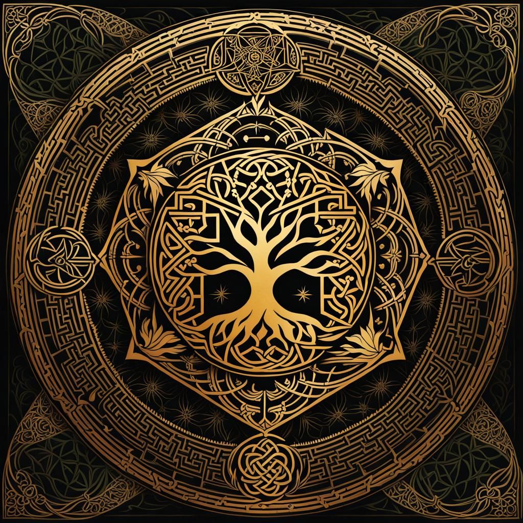Sacred Geometry Celtic Tree of Life