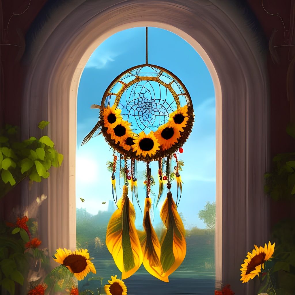 Sunflower Dream Catcher