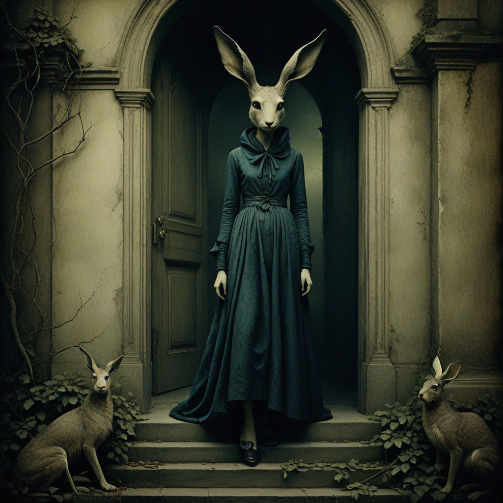 Shimmering Hare Lures Victims Down Servants' Stairs in a Hou...