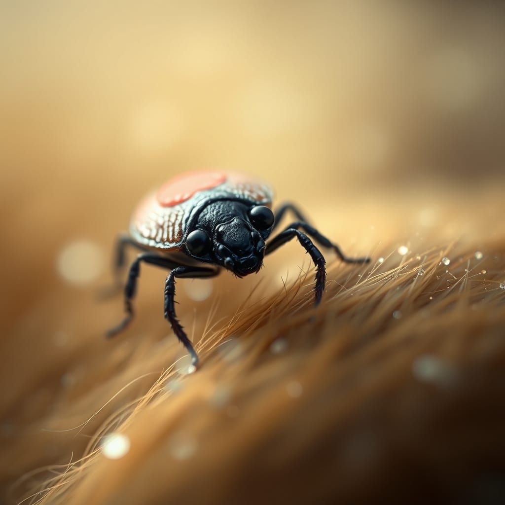 Macro Tick Portrait in Fine Art Style