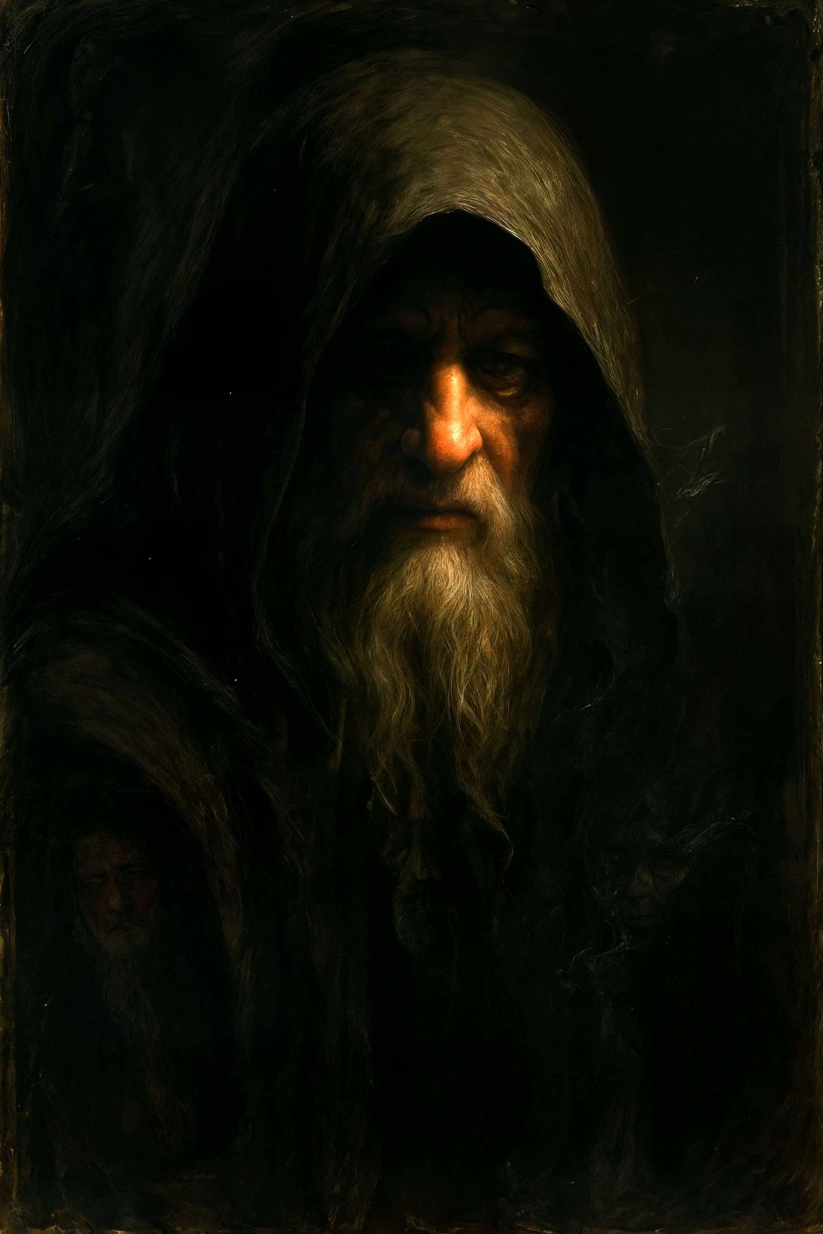 Ethereal Portrait of a Mysterious Wizard