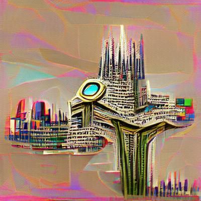 Ecumenopolis in Futuristic Metropolis Style