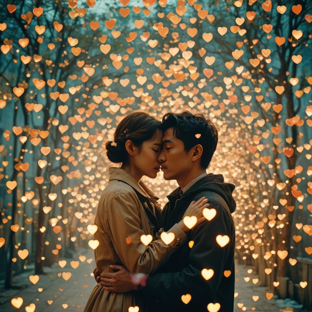 Ethereal Romance in Whimsical Landscapes