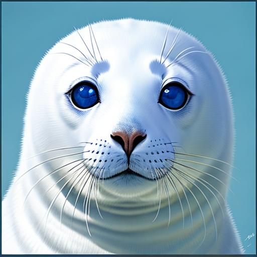 A Baby Seal's Intimate Gaze