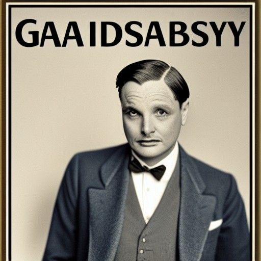 The Great Gatsby in a Beachy Art Deco Style as a Digital Pai...