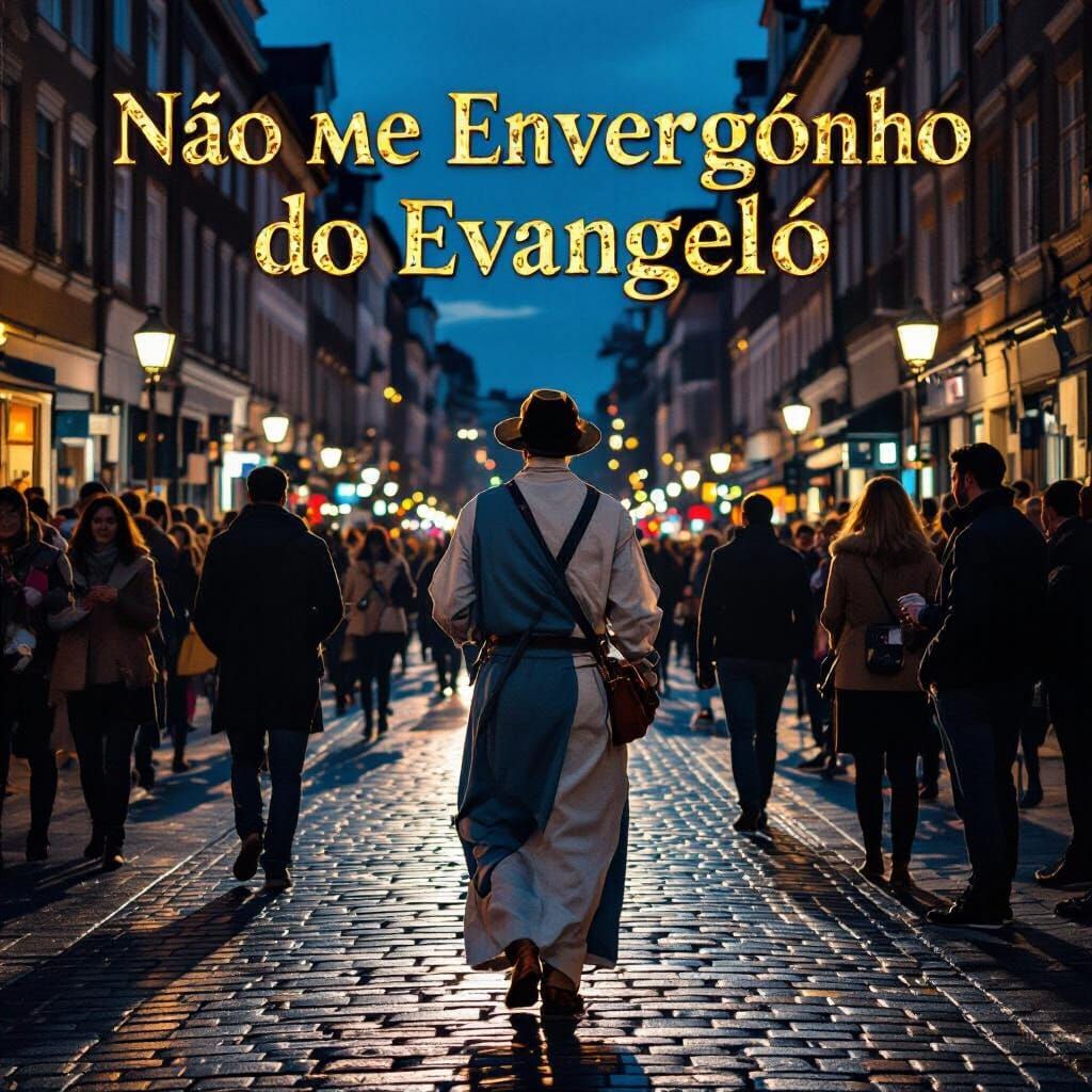 Man in Blue Shirt with Open Bible, Dramatic Lighting