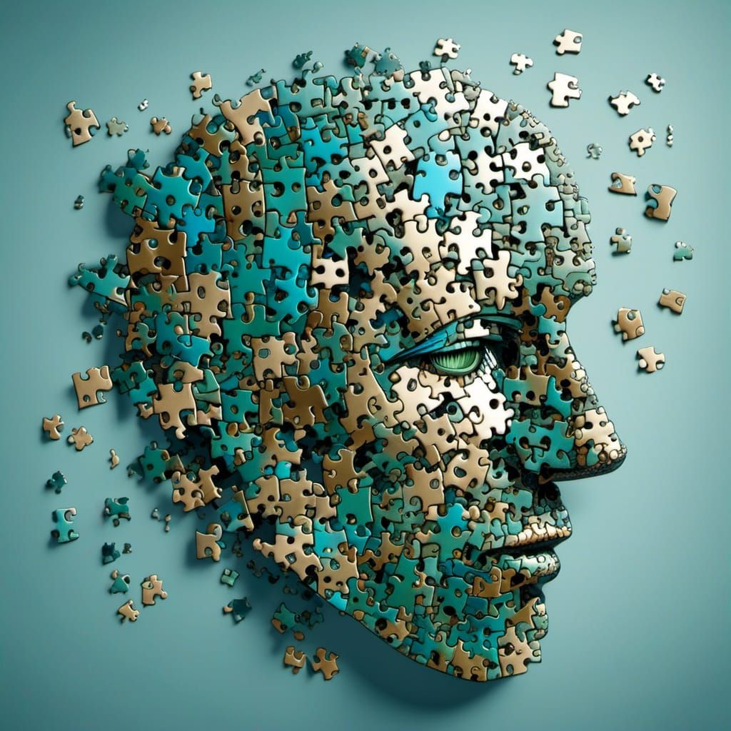 Android Jigsaw Puzzle Explosion in Vibrant Circuit Board Col...