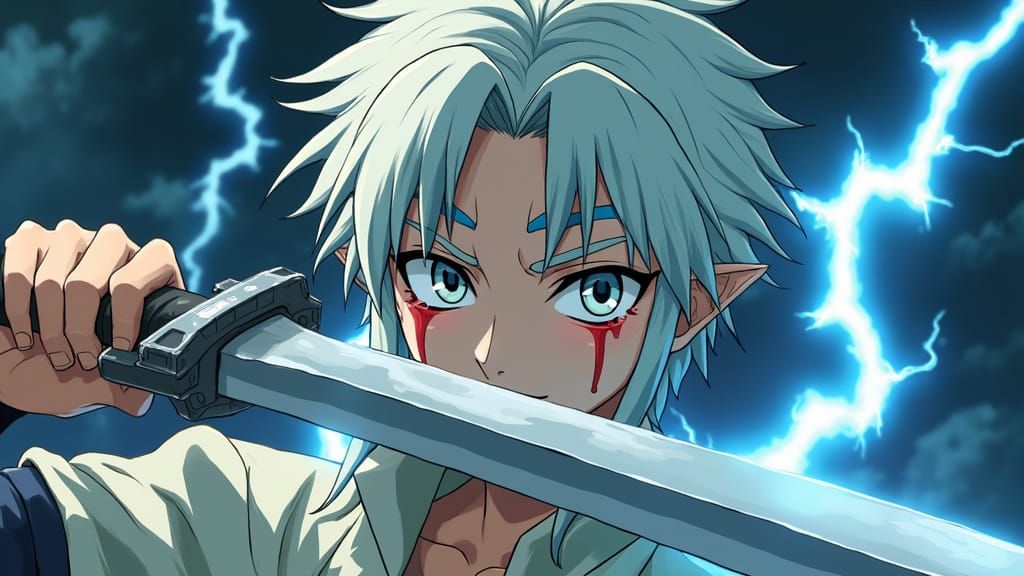 Fierce Deity in Epic Anime Style