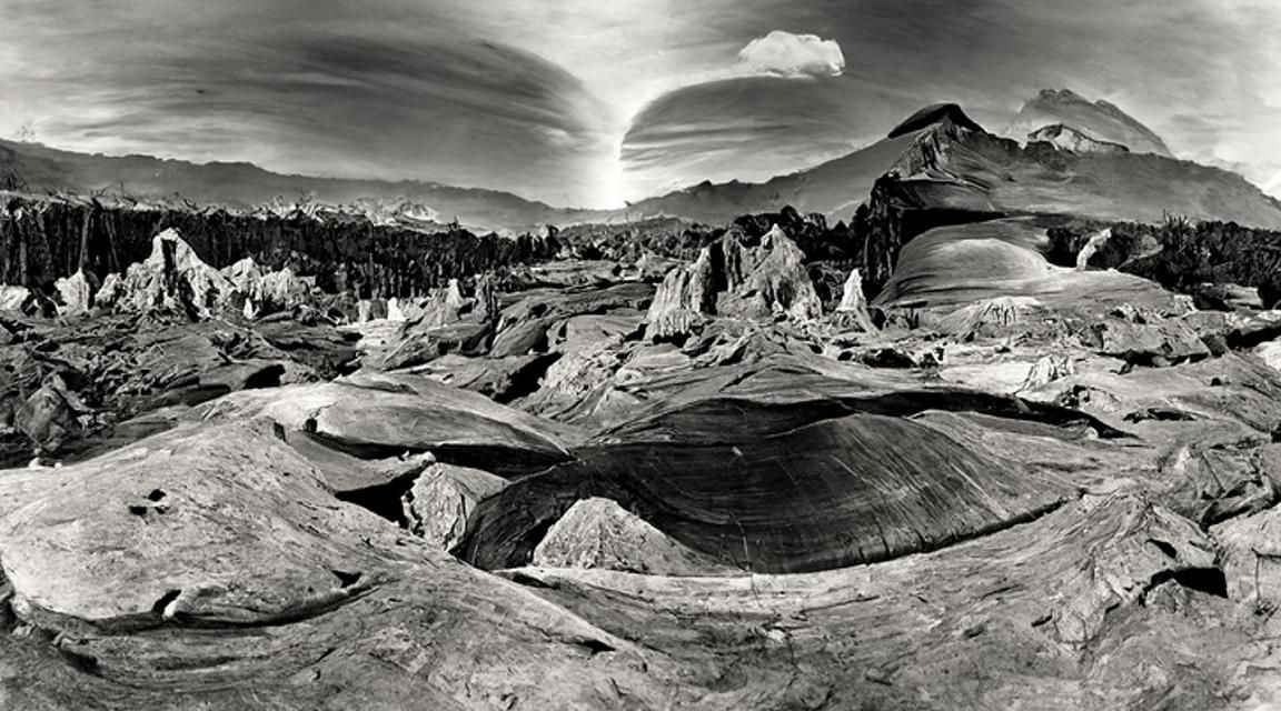 Surreal Cosmic Landscape in a Photorealistic Style