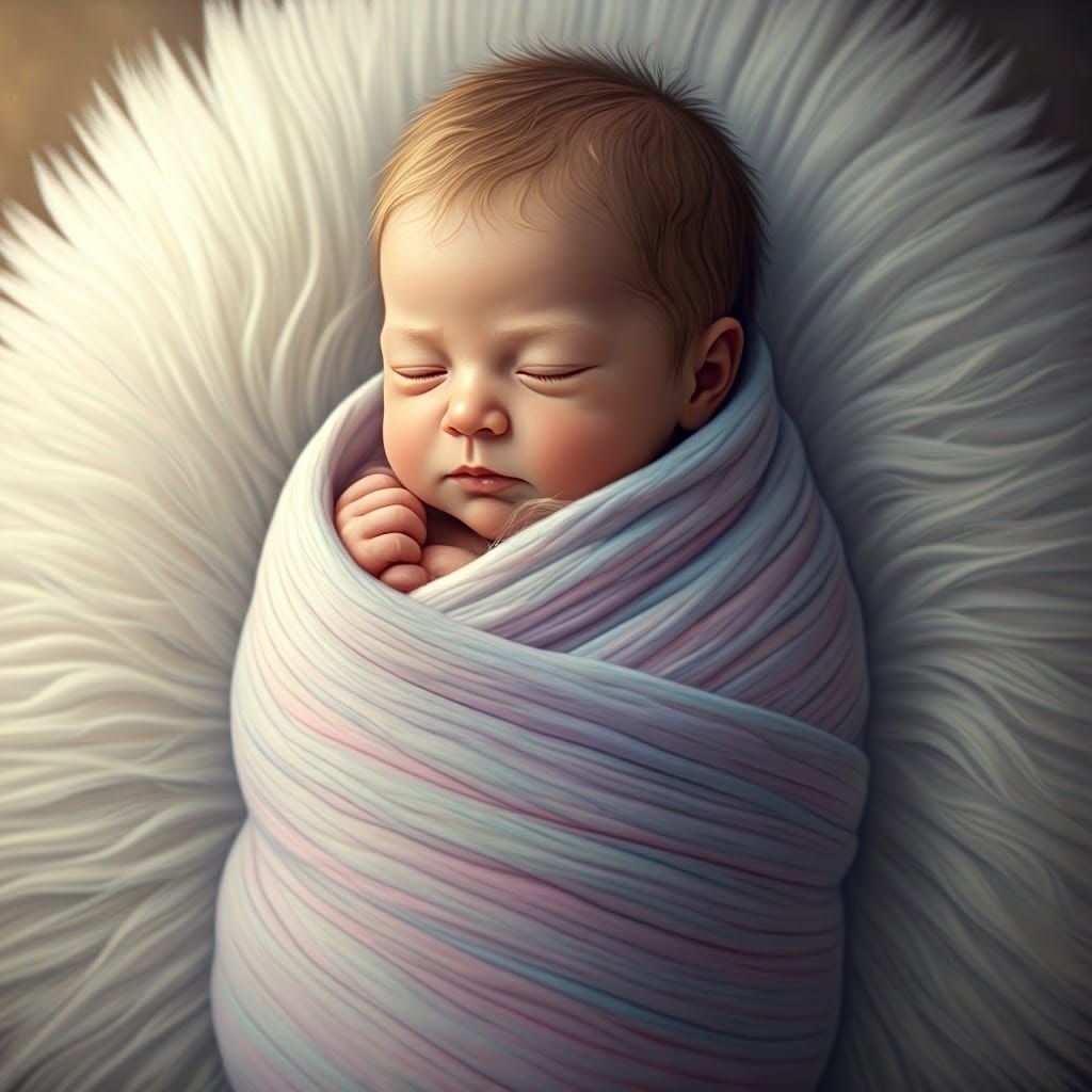 Softly Lit Newborn in Pastel Hues