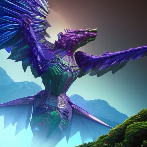 Lavender wyvern