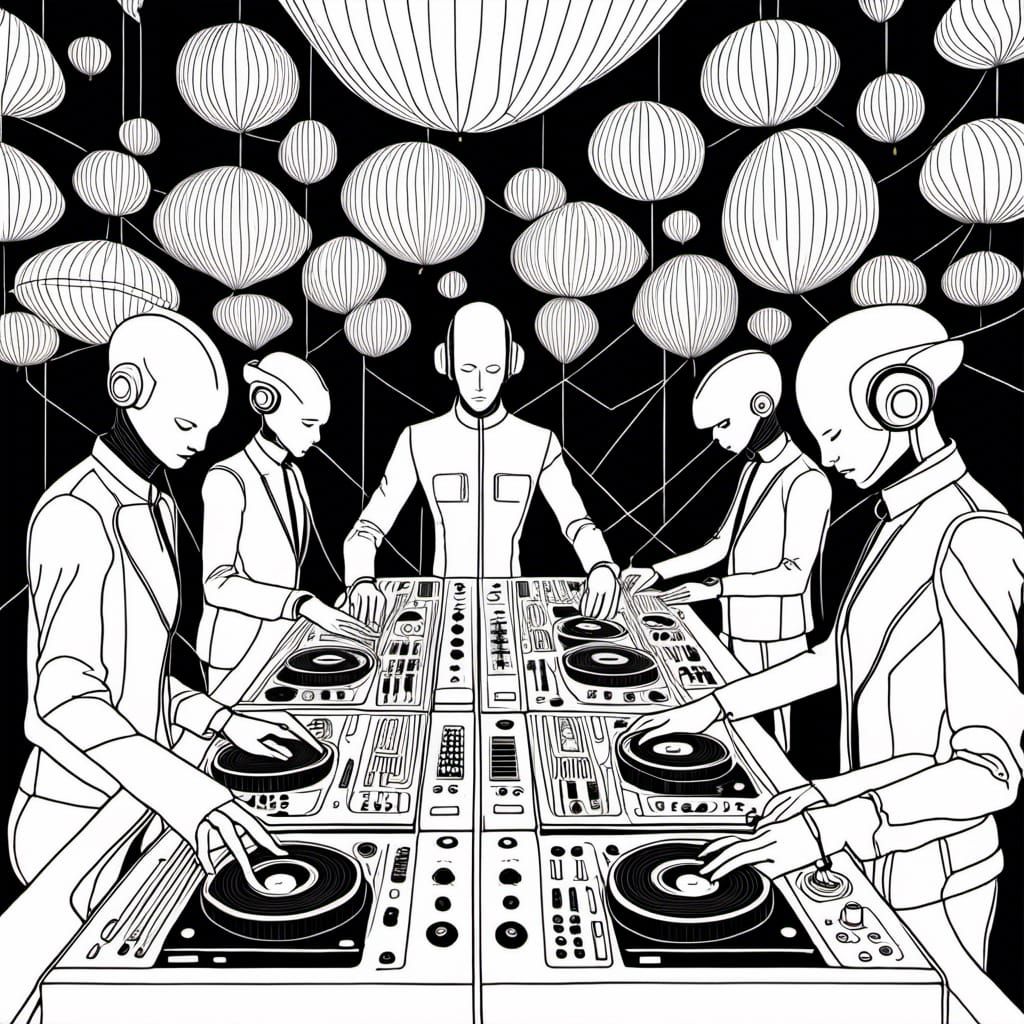 Vibrant Collaborative Music Scene in a Digital Dreamscape