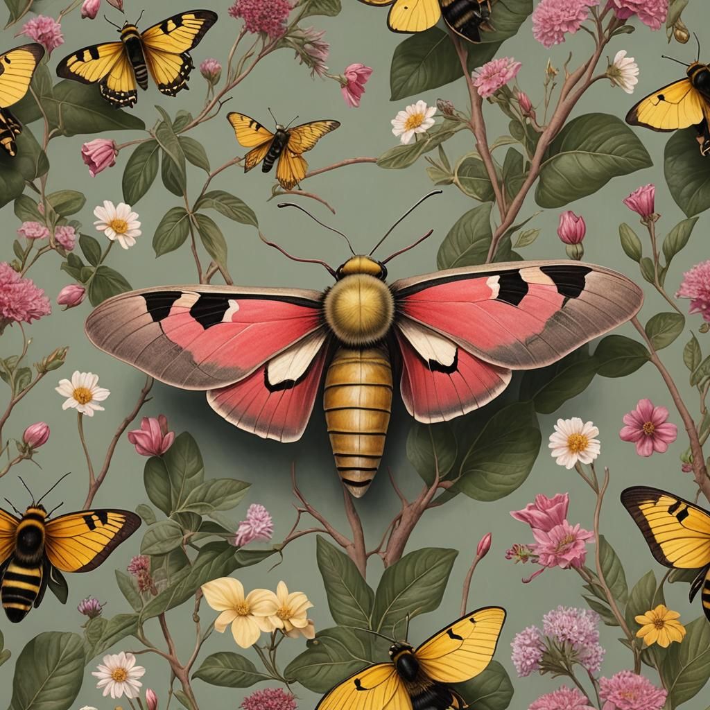 moth seeks anonymity on wallpaper